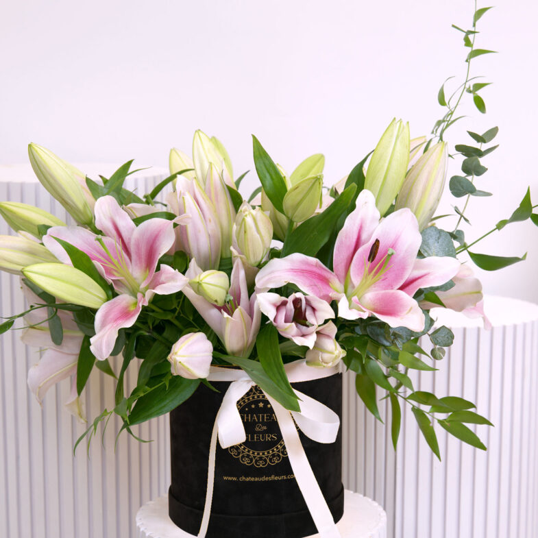 lillies-in-black-box